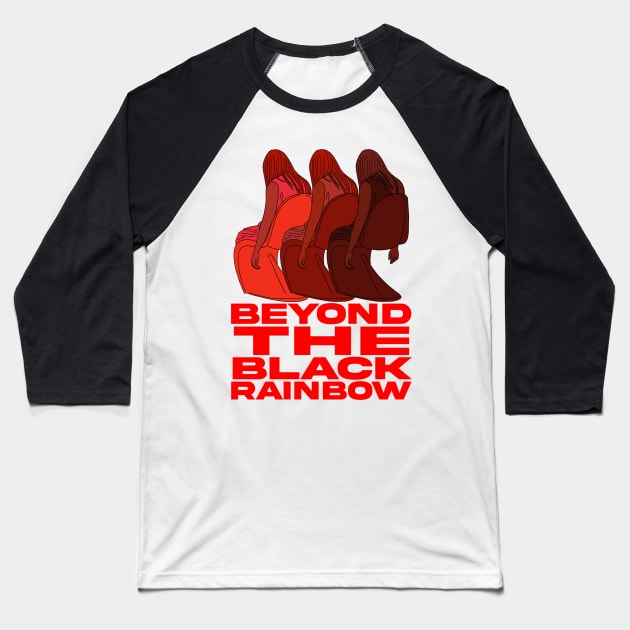 "Beyond the Black Rainbow" Baseball T-Shirt by motelgemini